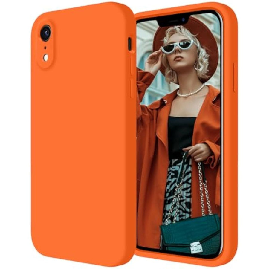SupShell™️ Minimalist Silicone Phone Case Series for iPhone XR, Neon Orange - Supshell