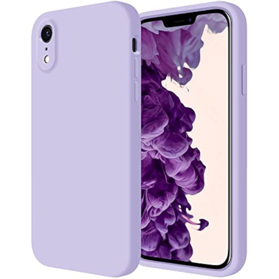 SupShell™️ Minimalist Silicone Phone Case Series for iPhone XR, Clove Purple - Supshell