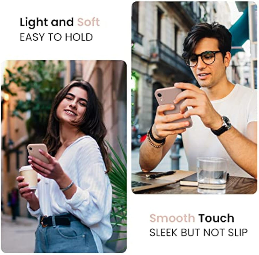 SupShell™️ Minimalist Silicone Phone Case Series for iPhone XR, Pink Sand - Supshell