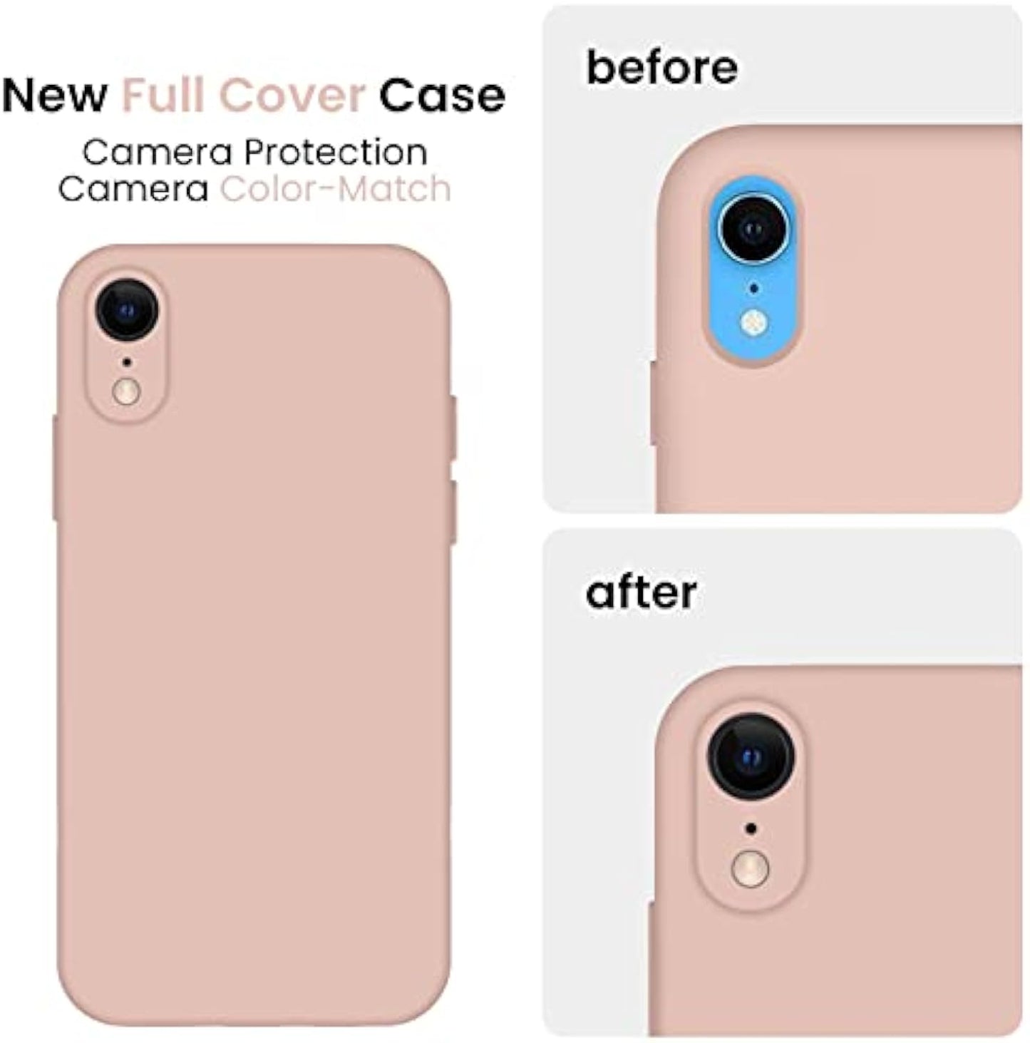 SupShell™️ Minimalist Silicone Phone Case Series for iPhone XR, Pink Sand