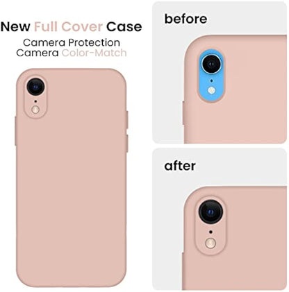 SupShell™️ Minimalist Silicone Phone Case Series for iPhone XR, Pink Sand