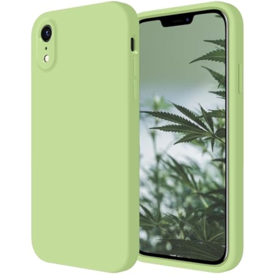 SupShell™️ Minimalist Silicone Phone Case Series for iPhone XR, Tea Green - Supshell