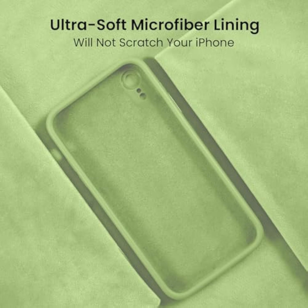 SupShell™️ Minimalist Silicone Phone Case Series for iPhone XR, Tea Green - Supshell