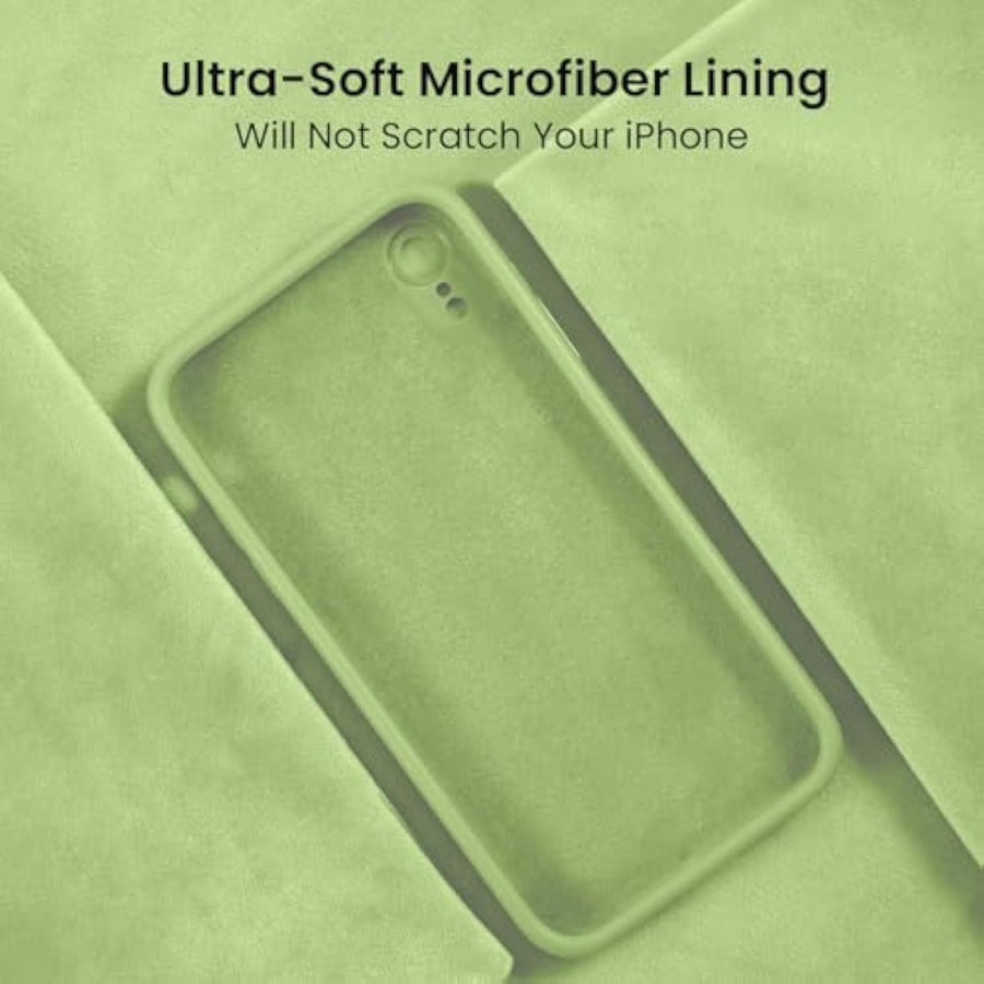 SupShell™️ Minimalist Silicone Phone Case Series for iPhone XR, Tea Green - Supshell