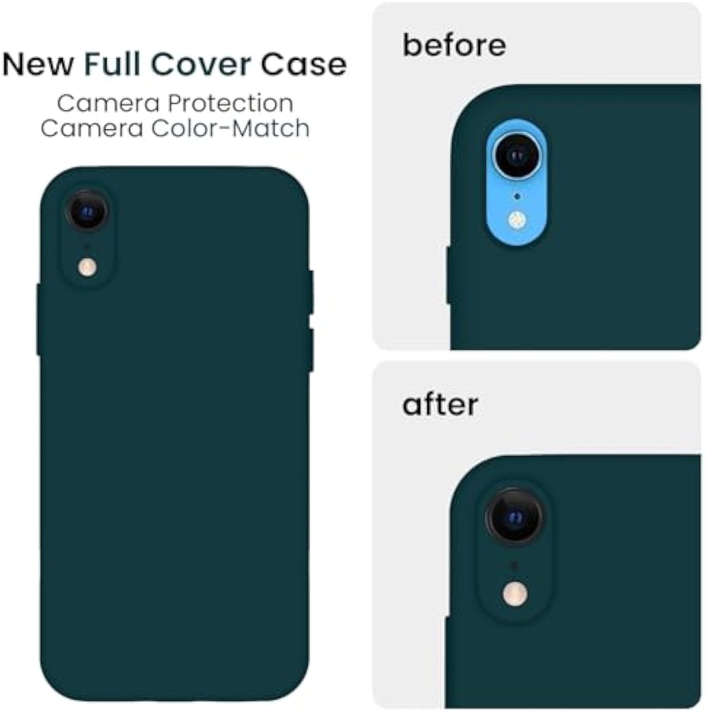 SupShell™️ Minimalist Silicone Phone Case Series for iPhone XR, Teal