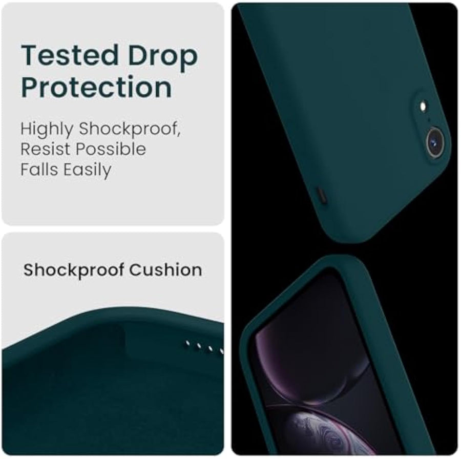 SupShell™️ Minimalist Silicone Phone Case Series for iPhone XR, Teal - Supshell