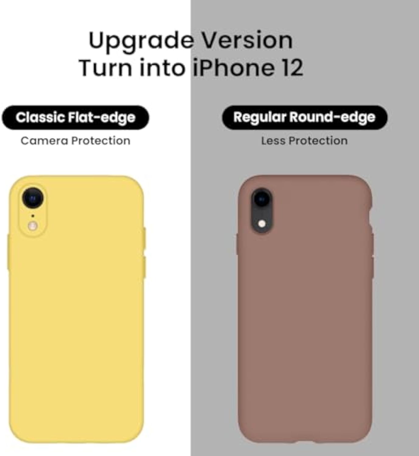 SupShell™️ Minimalist Silicone Phone Case Series for iPhone XR, Yellow