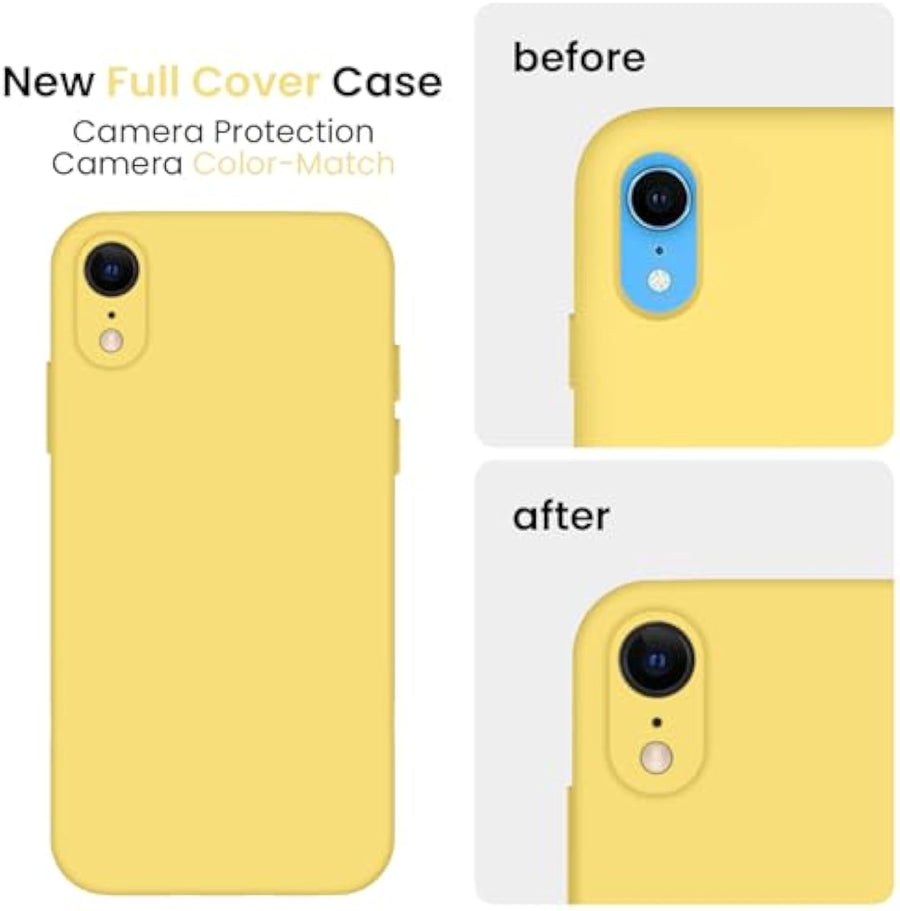 SupShell™️ Minimalist Silicone Phone Case Series for iPhone XR, Yellow - Supshell
