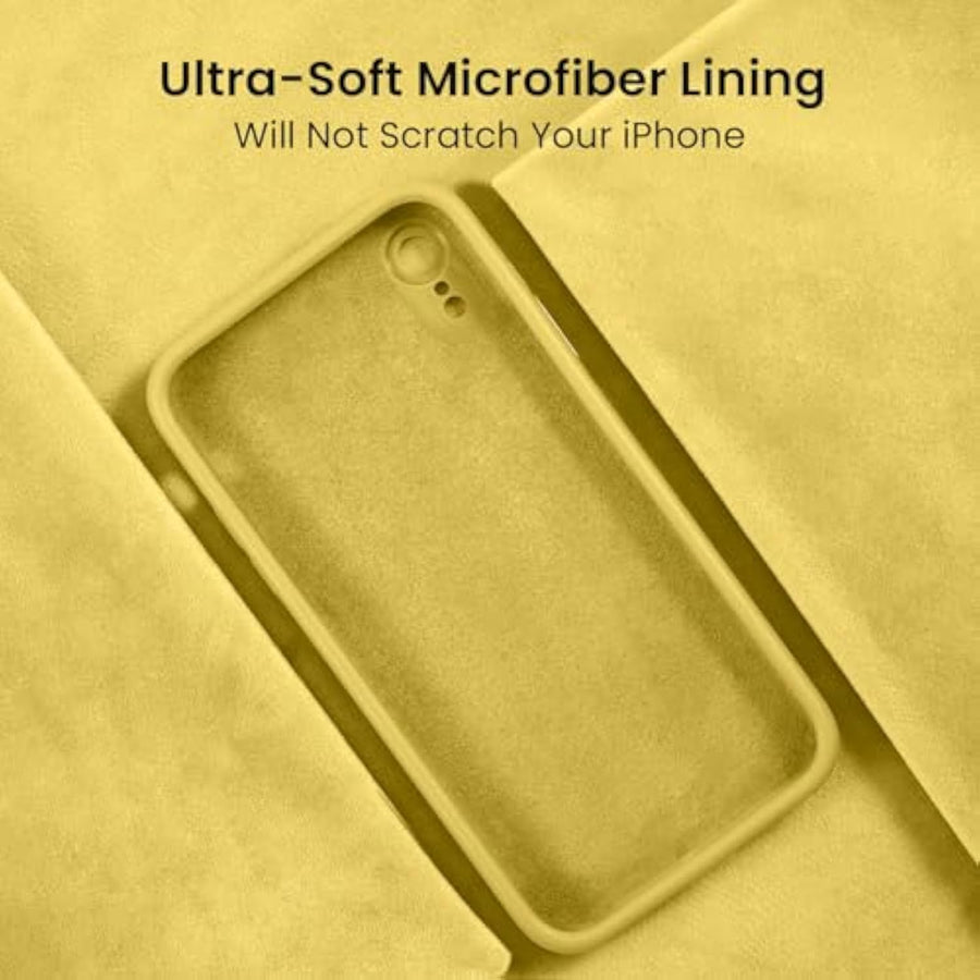 SupShell™️ Minimalist Silicone Phone Case Series for iPhone XR, Yellow - Supshell