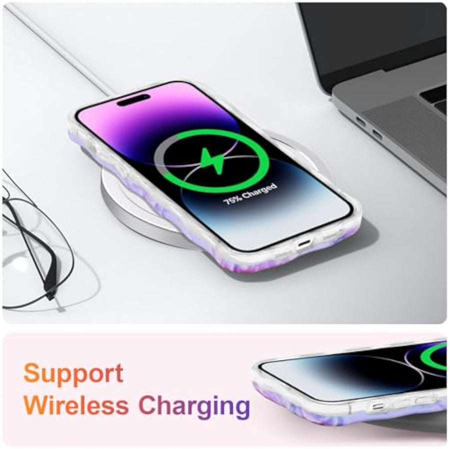 SupShell™️ TPU Oil Painting Printed Flower Case Series for iPhone 15 Pro Max, Pink Peony - Supshell