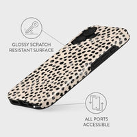 SupShell™️ Silicone Marble Textures Phone Case Series for iPhone 16, 15, 14, 13, 12, Almond Latte - Supshell