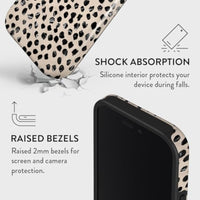 SupShell™️ Silicone Marble Textures Phone Case Series for iPhone 16, 15, 14, 13, 12, Almond Latte - Supshell