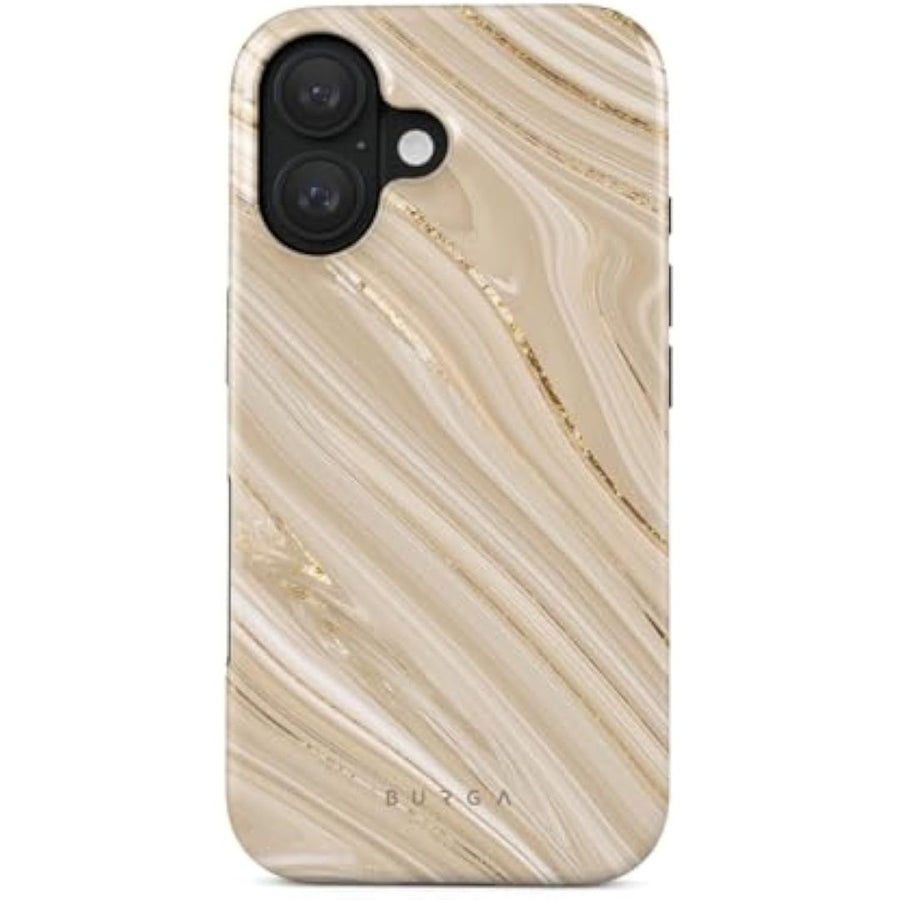 SupShell™️ Silicone Marble Textures Phone Case Series for iPhone 16, 15, 14, 13, 12, Full Glam - Supshell