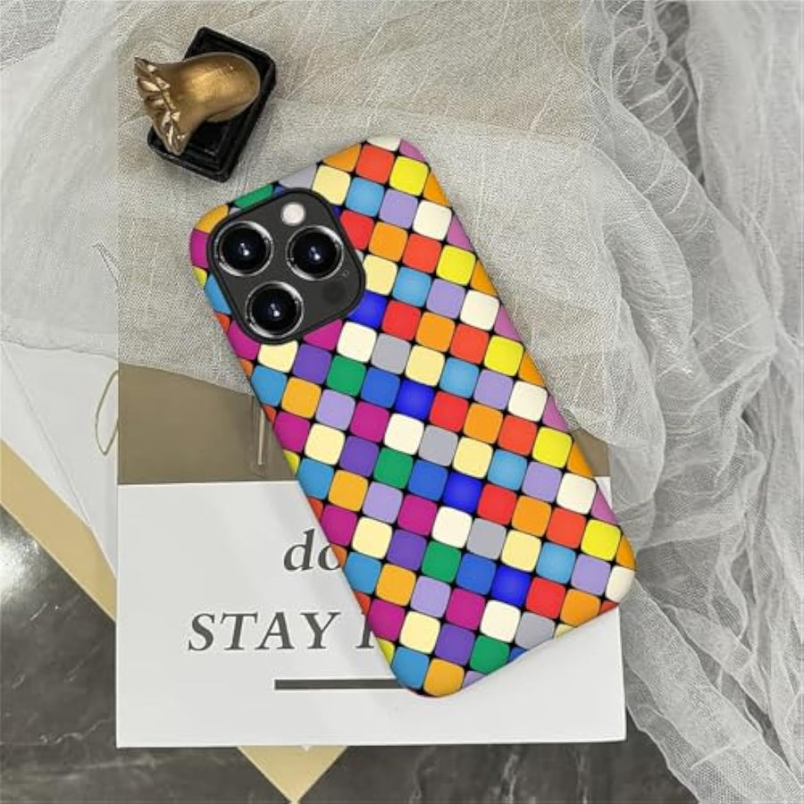SupShell™️ TPU Geometric Pattern Case Series Compatible with iPhone Series, Rainbow - Supshell