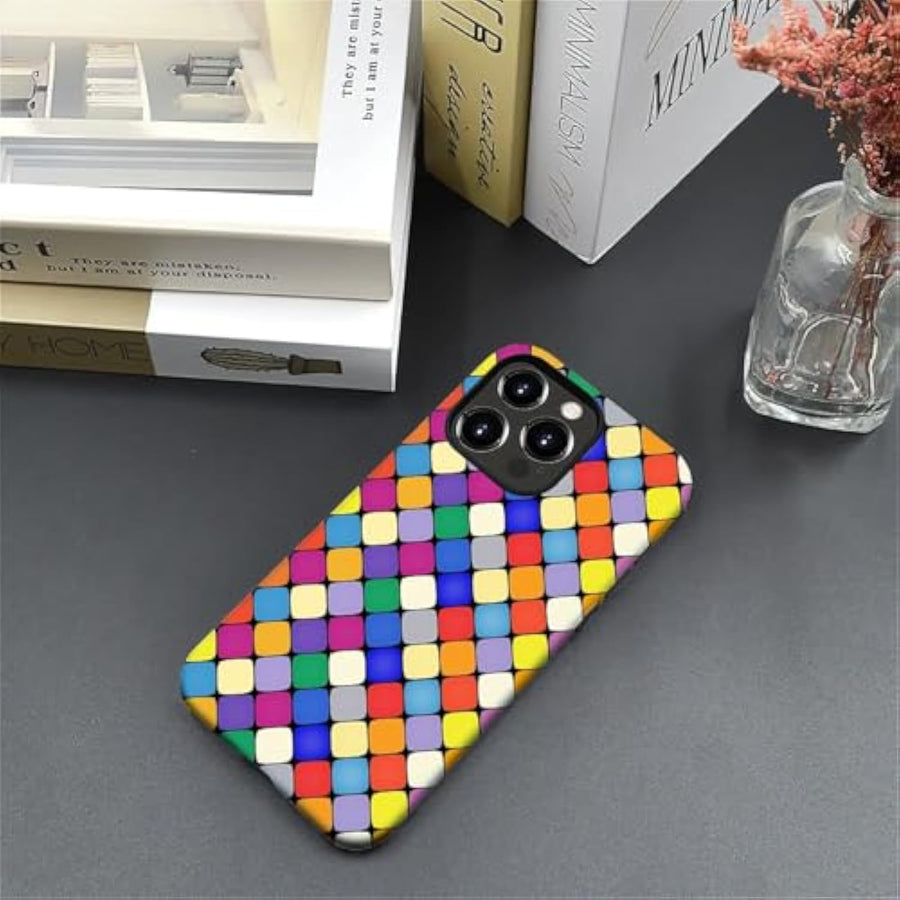 SupShell™️ TPU Geometric Pattern Case Series Compatible with iPhone Series, Rainbow - Supshell