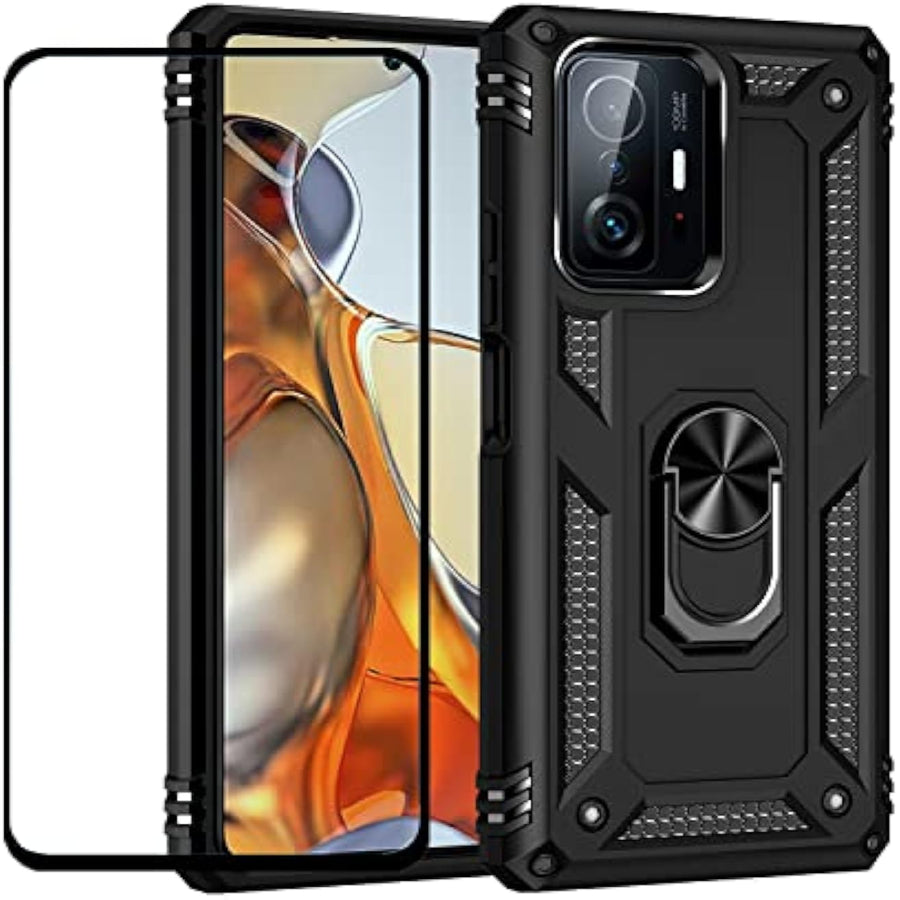 SupShell™️ TPU Military Protection Shockproof Rugged Armor Case Series for Mi 11T / 11T Pro, Black - Supshell
