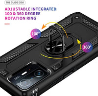 SupShell™️ TPU Military Protection Shockproof Rugged Armor Case Series for Mi 11T / 11T Pro, Black - Supshell