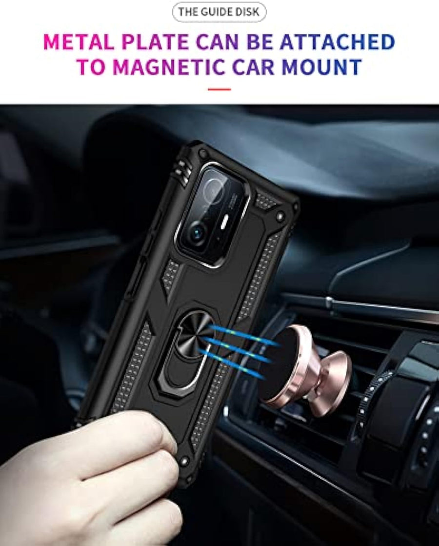 SupShell™️ TPU Military Protection Shockproof Rugged Armor Case Series for Mi 11T / 11T Pro, Black - Supshell