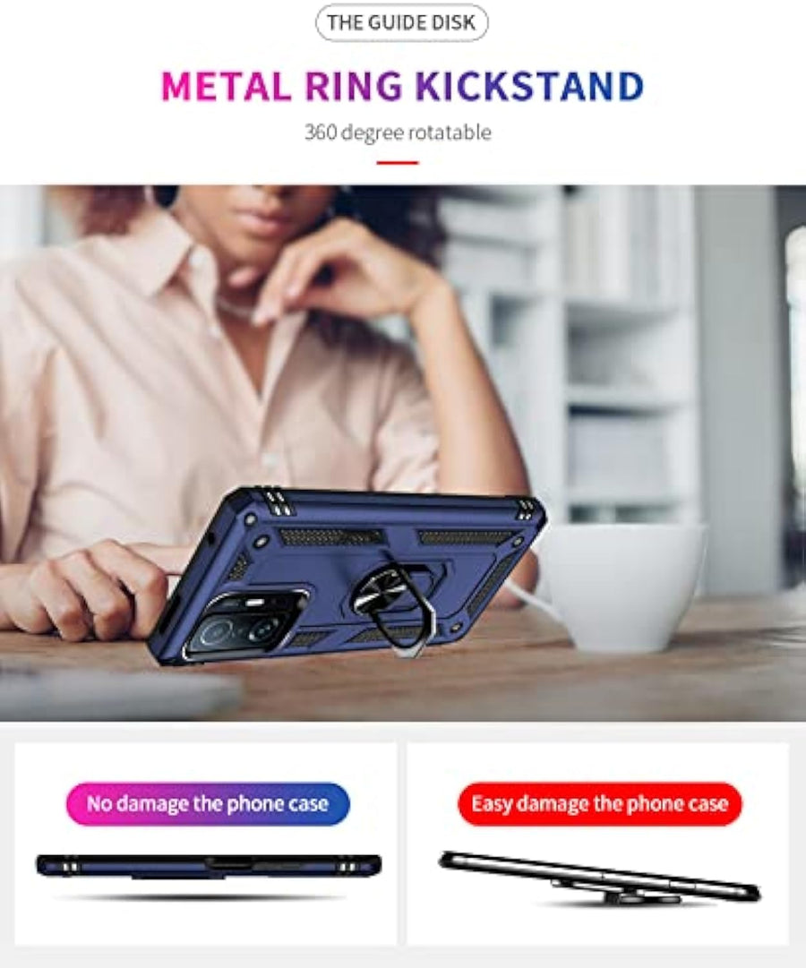 SupShell™️ TPU Military Protection Shockproof Rugged Armor Case Series for Mi 11T / 11T Pro, Blue - Supshell