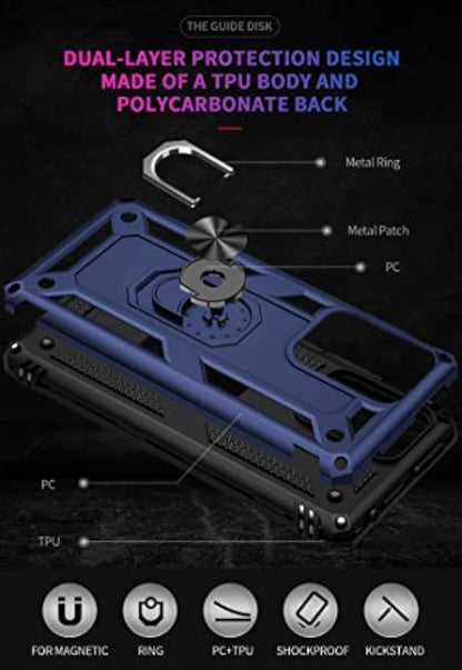 SupShell™️ TPU Military Protection Shockproof Rugged Armor Case Series for Mi 11T / 11T Pro, Blue