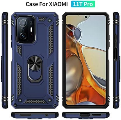 SupShell™️ TPU Military Protection Shockproof Rugged Armor Case Series for Mi 11T / 11T Pro, Blue