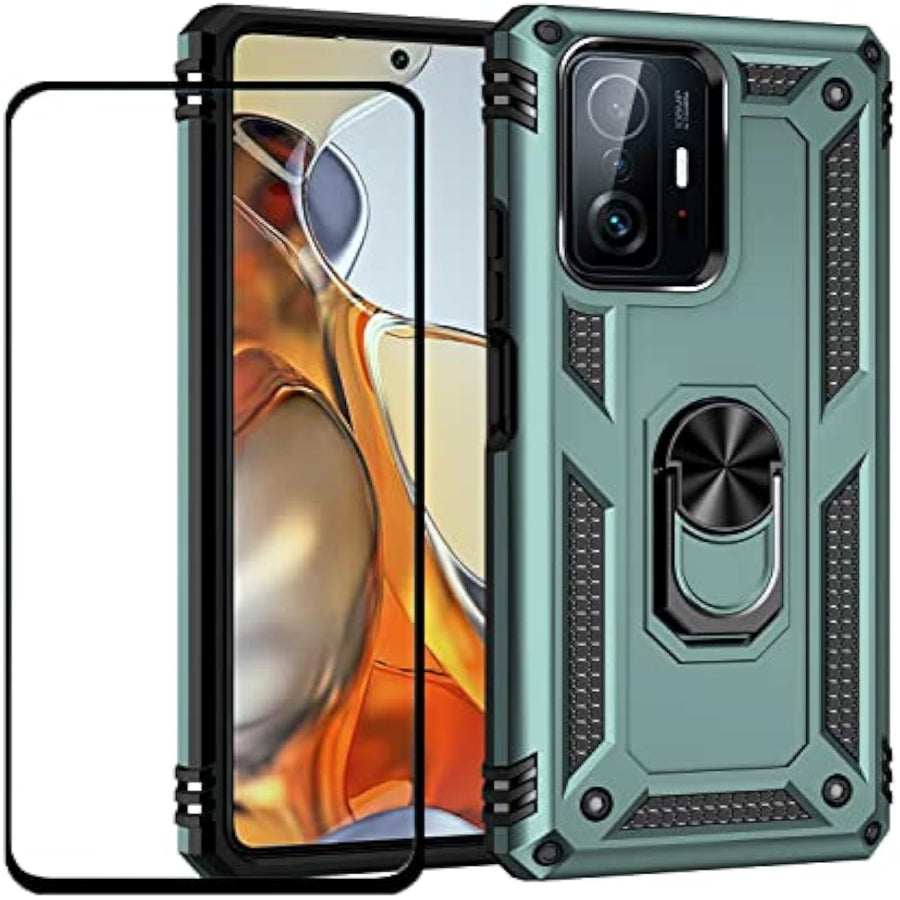 SupShell™️ TPU Military Protection Shockproof Rugged Armor Case Series for Mi 11T / 11T Pro, Green - Supshell