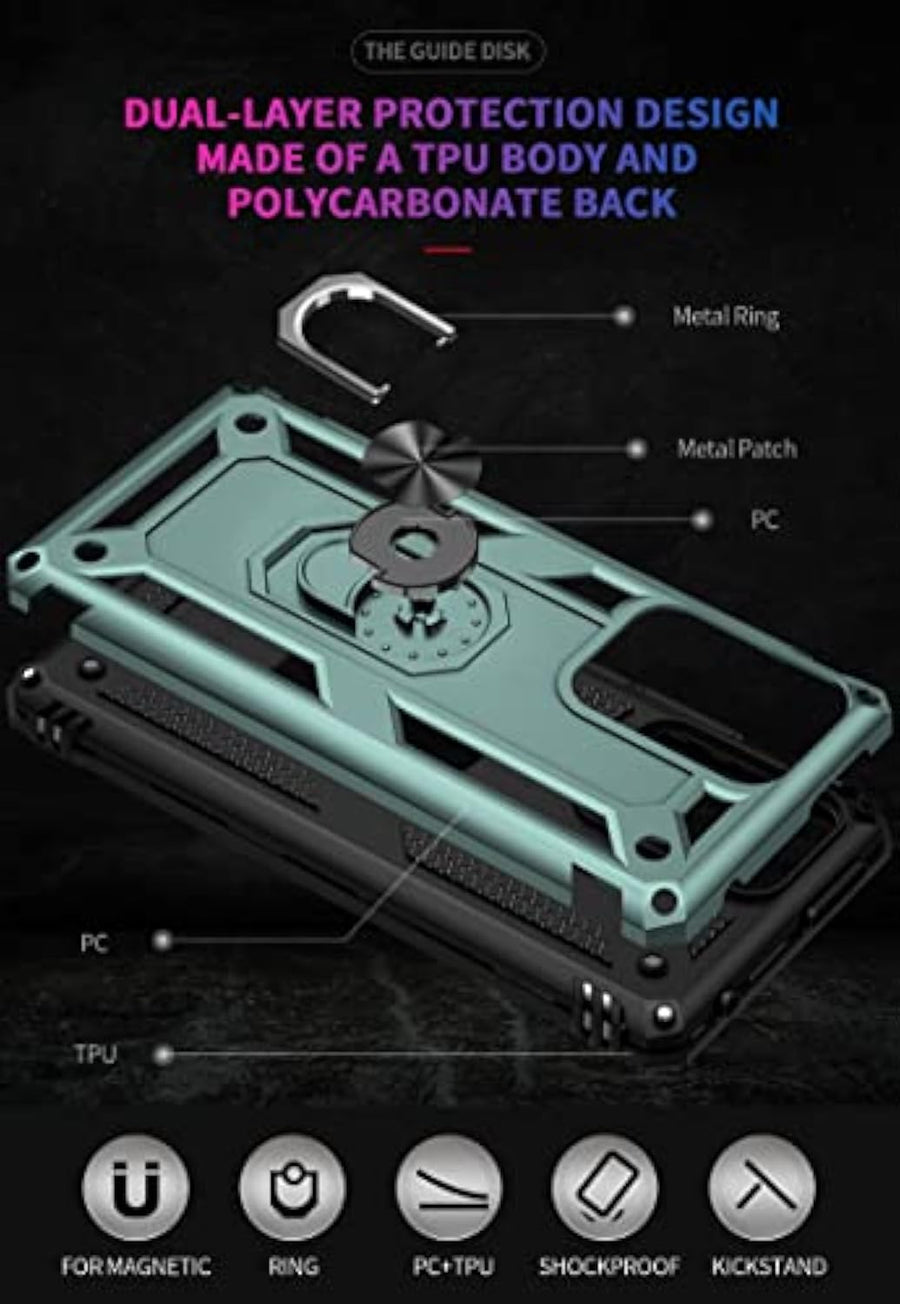 SupShell™️ TPU Military Protection Shockproof Rugged Armor Case Series for Mi 11T / 11T Pro, Green - Supshell