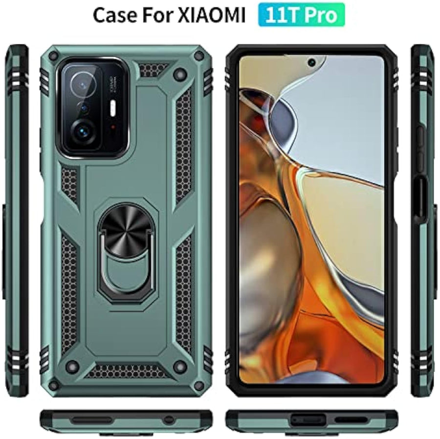 SupShell™️ TPU Military Protection Shockproof Rugged Armor Case Series for Mi 11T / 11T Pro, Green - Supshell