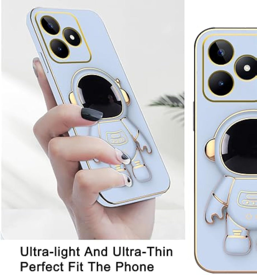 SupShell™️ Silicone Cute Astronaut Case Series Compatible with Realme Note 50, Blue - Supshell