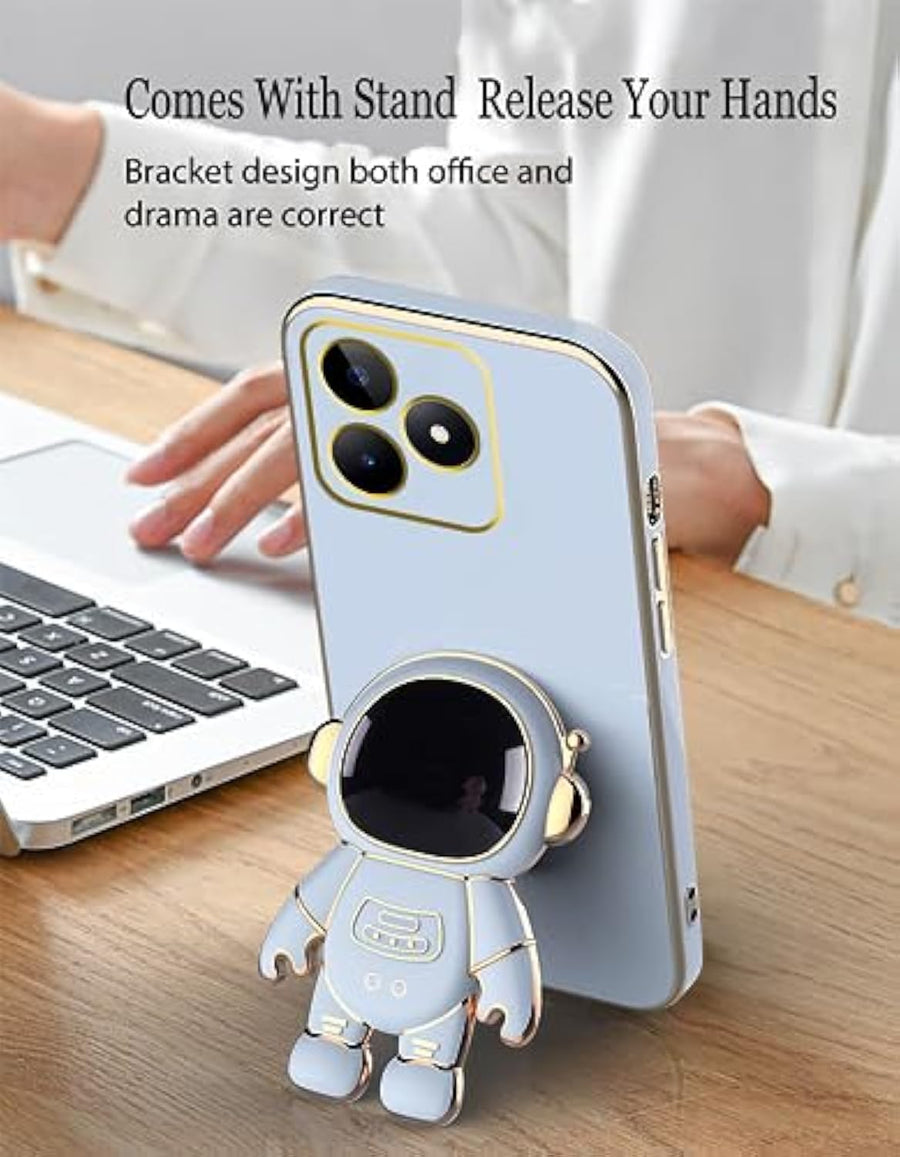 SupShell™️ Silicone Cute Astronaut Case Series Compatible with Realme Note 50, Blue - Supshell