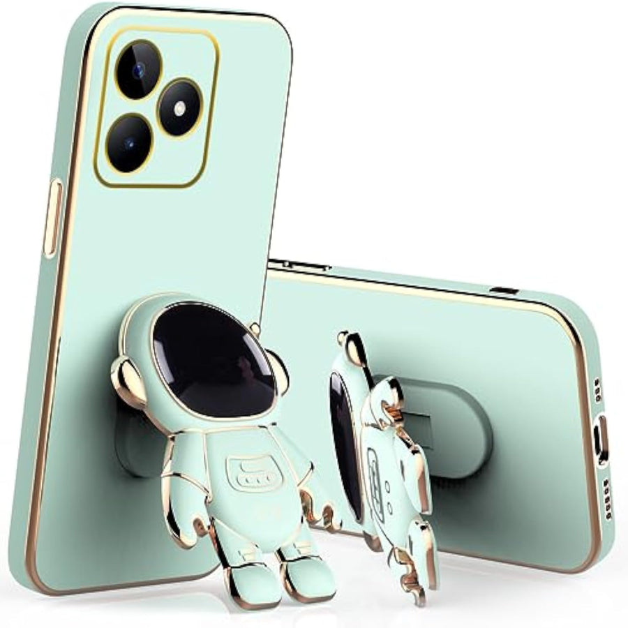 SupShell™️ Silicone Cute Astronaut Case Series Compatible with Realme Note 50, Green - Supshell