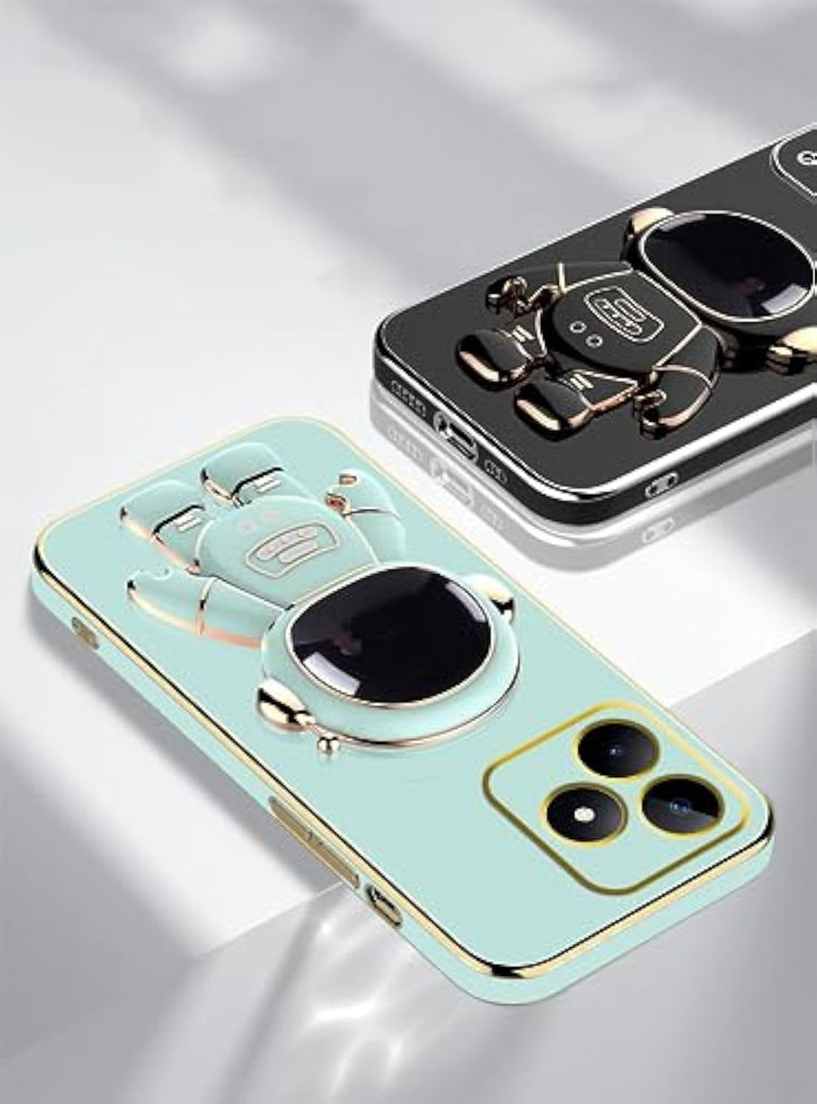 SupShell™️ Silicone Cute Astronaut Case Series Compatible with Realme Note 50, Green - Supshell