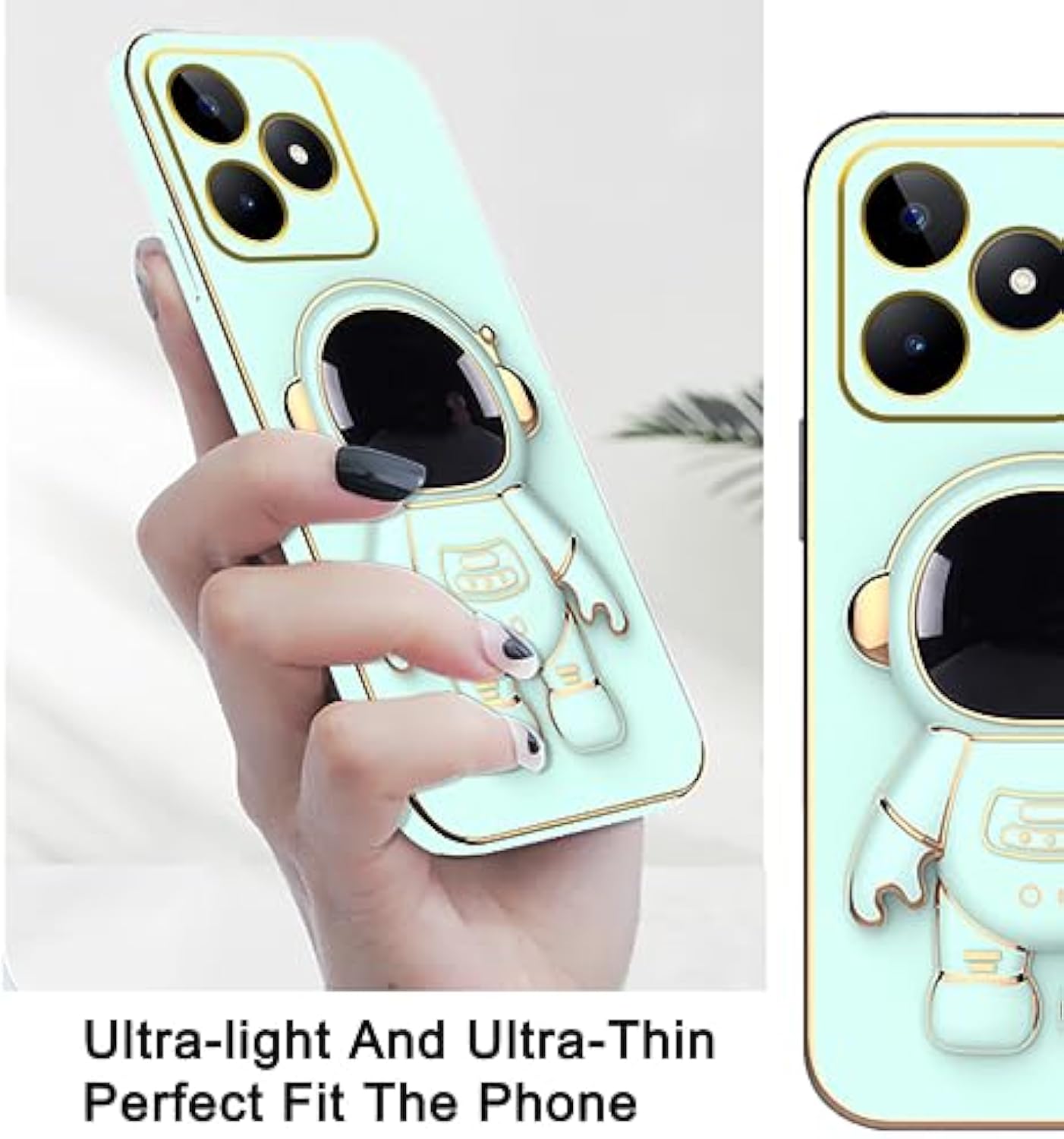 SupShell™️ Silicone Cute Astronaut Case Series Compatible with Realme Note 50, Green