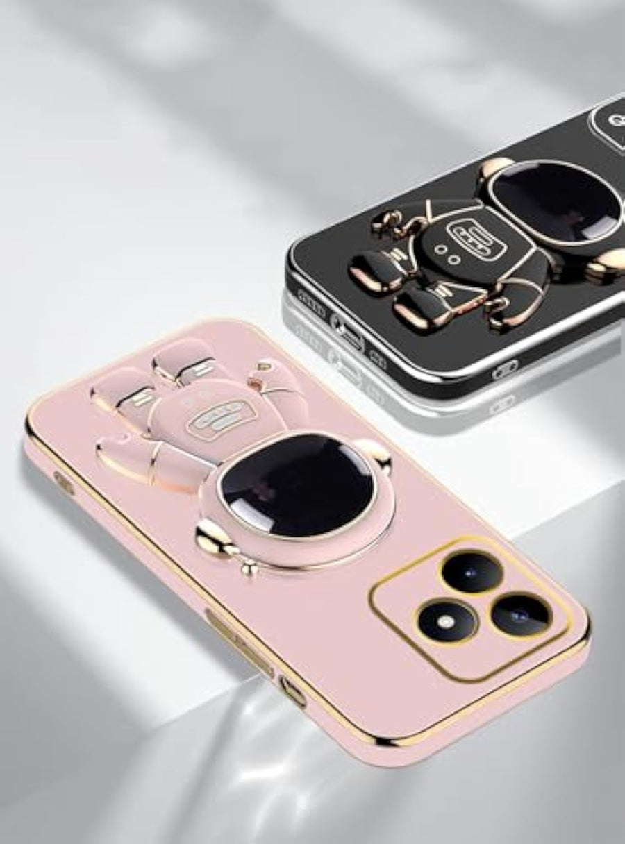 SupShell™️ Silicone Cute Astronaut Case Series Compatible with Realme Note 50, Pink - Supshell