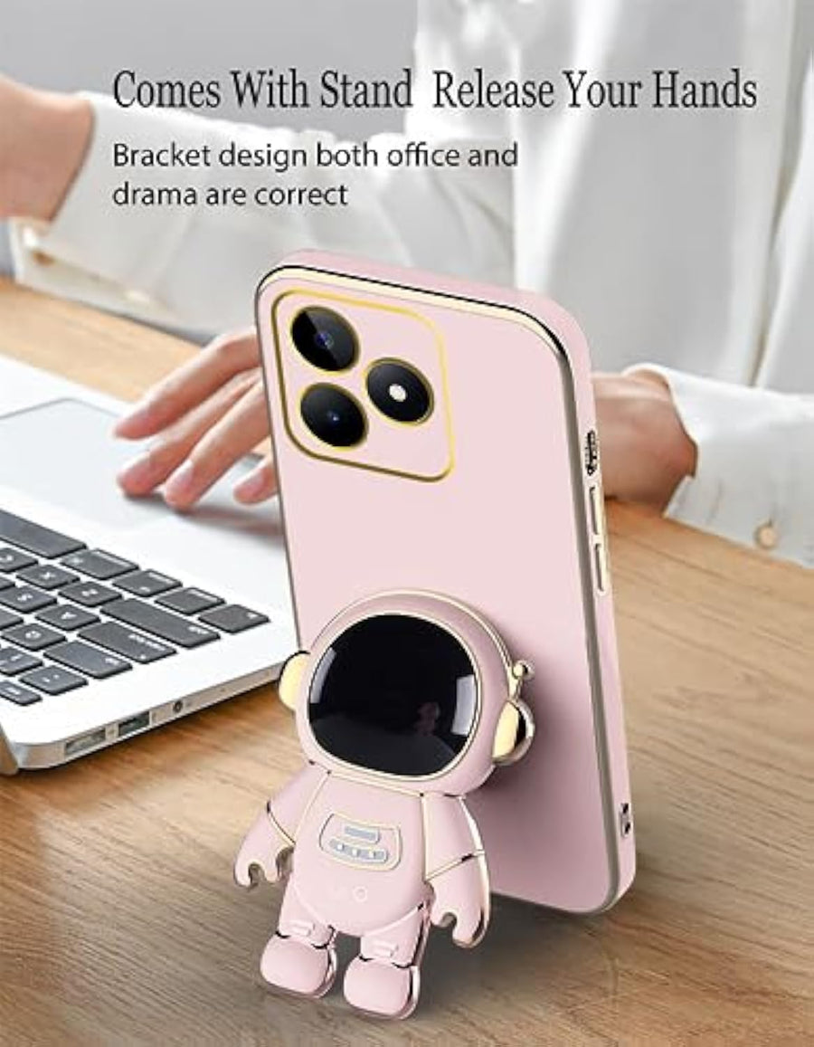 SupShell™️ Silicone Cute Astronaut Case Series Compatible with Realme Note 50, Pink - Supshell
