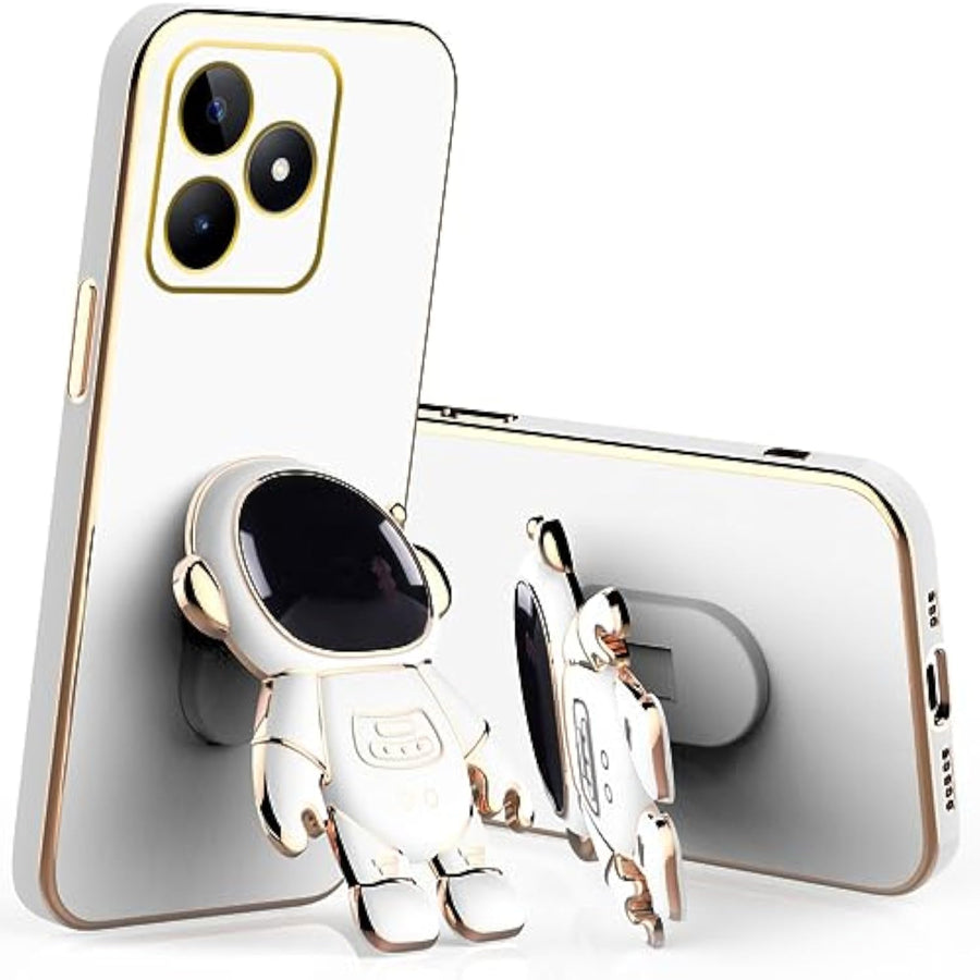 SupShell™️ Silicone Cute Astronaut Case Series Compatible with Realme Note 50, White - Supshell