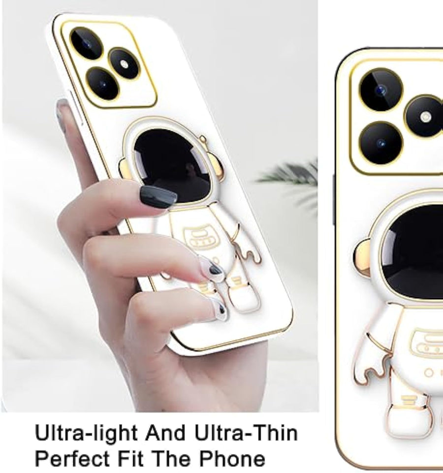 SupShell™️ Silicone Cute Astronaut Case Series Compatible with Realme Note 50, White - Supshell