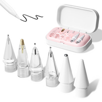 6-Piece Apple Pencil Tips for Apple Pencil 2nd/1st Generation and Apple Pencil Pro/USB-C, Durable Highly Sensitive Precise POM Replacement Tip for iPad Pro/Mini/Air