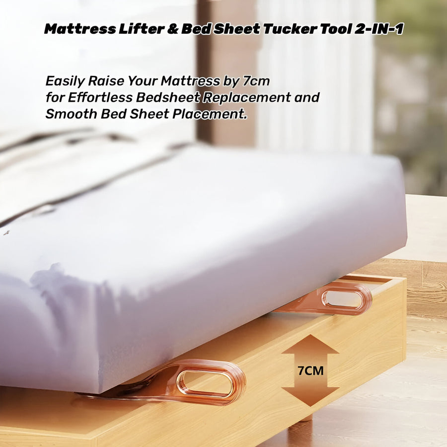 2 in 1 Mattress Lifter & Bed sheet Tucker Tool (Pack of 2)