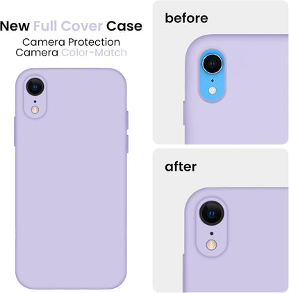 SupShell™️ Minimalist Silicone Phone Case Series for iPhone XR, Clove Purple