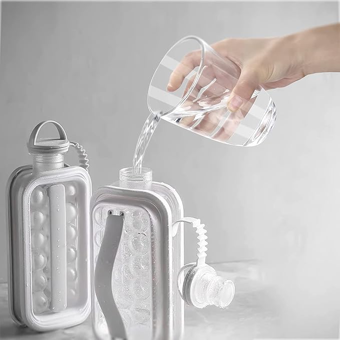 2-in-1 Water Bottle and Ice Ball Maker