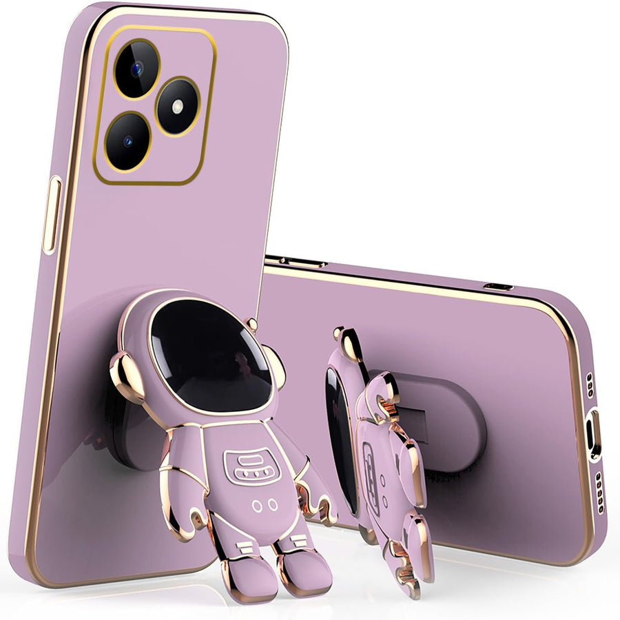 SupShell™️ Silicone Cute Astronaut Case Series Compatible with Realme Note 50, Purple - Supshell