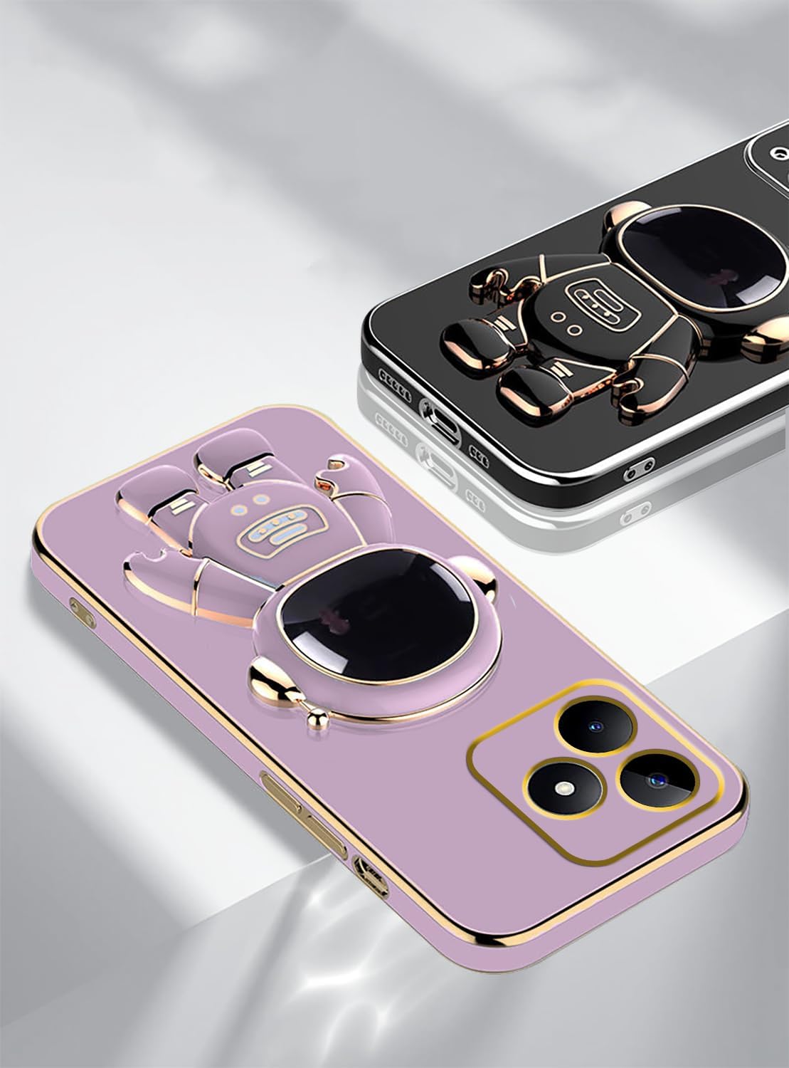 SupShell™️ Silicone Cute Astronaut Case Series Compatible with Realme Note 50, Purple