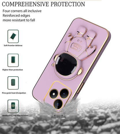 SupShell™️ Silicone Cute Astronaut Case Series Compatible with Realme Note 50, Purple