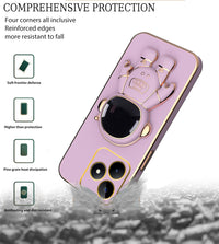 SupShell™️ Silicone Cute Astronaut Case Series Compatible with Realme Note 50, Purple - Supshell
