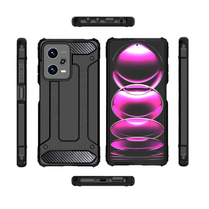 Cross-border suitable for Redmi NOTE12PRO mobile phone case King Kong four corners three anti-drop armor PocoX5 protective case - Supshell