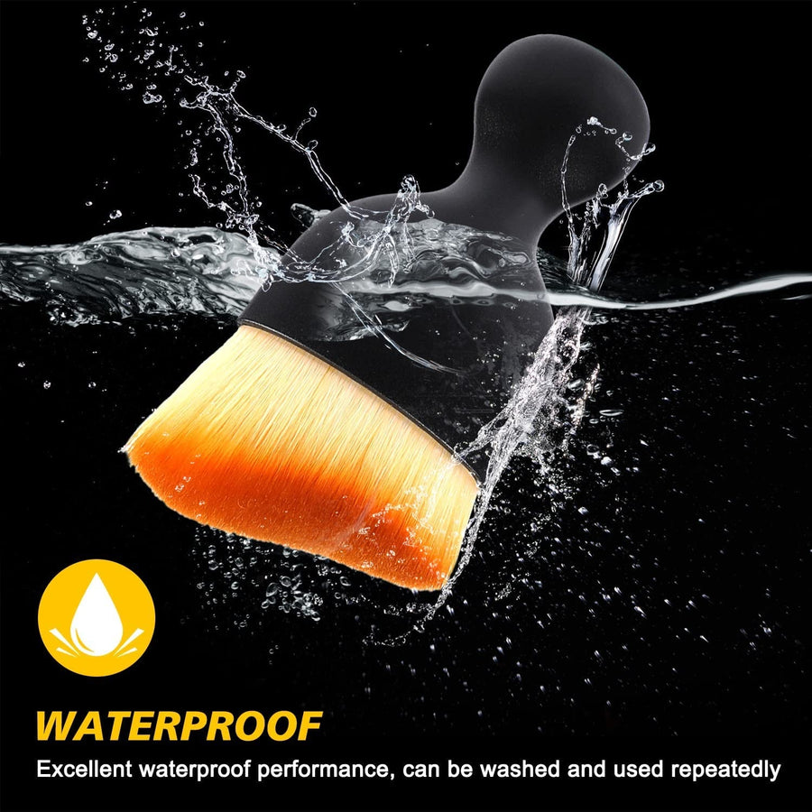 Scratch-Free Car Cleaning Brush with Cover – Soft Bristle Duster for Interior, Vents, Home