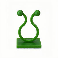 60 Pcs Plant Wall Climbing Clips - Green Plastic Support Hooks