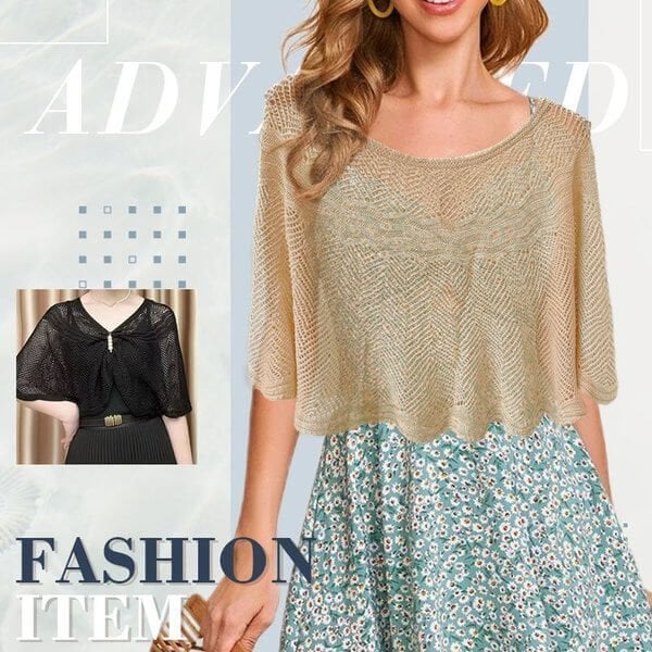 Knitted Sun-proof Shawl (🔥Gift Pearl Clips 1pcs🔥) - Supshell