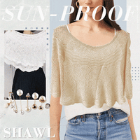 Knitted Sun-proof Shawl (🔥Gift Pearl Clips 1pcs🔥) - Supshell